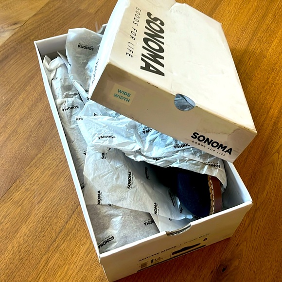 NWT!✨Sonoma men’s dress shoes. Navy brown suede. Size 13 wide. - Picture 2 of 11